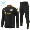 Sudadera De Entrenamiento Barcelona Cremallera De Cuarto 2024-25 Negra - Niño